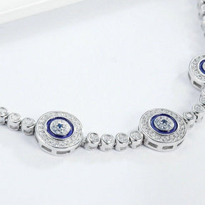 Pulseira de Olhos Gregos Azuis de Cristal Zircônia Lunnelé™