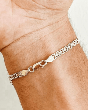 Pulseira de Prata Bismark Prata 925 Lunnelé™ - foto 3
