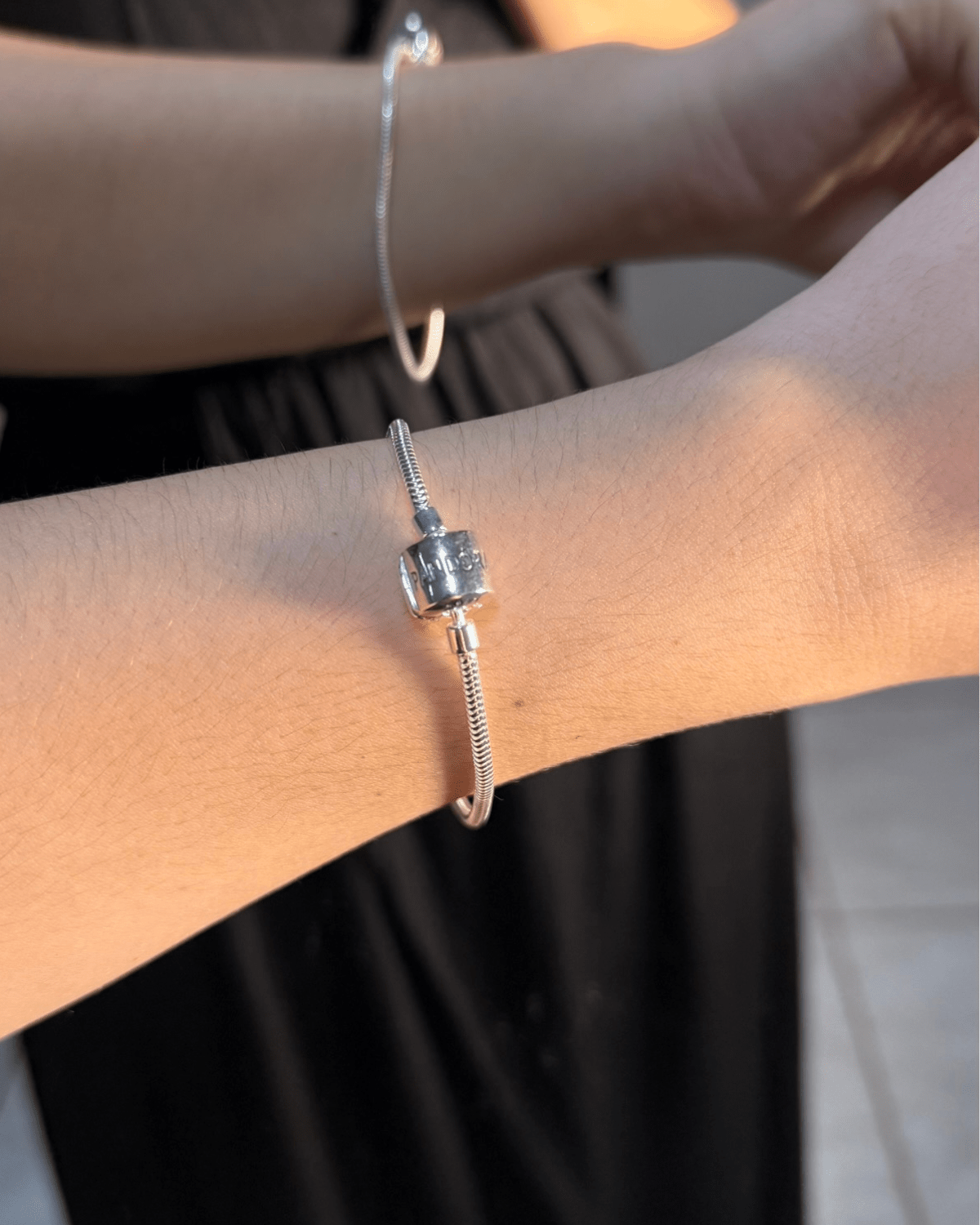 Pulseira Para Berloques Tambor Cravejado De Prata 925 Lunnelé™ - foto 7