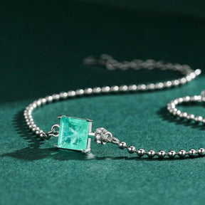 Pulseira Prata Turmalina Paraíba Lunnelé™