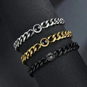 Pulseira de projeção prata