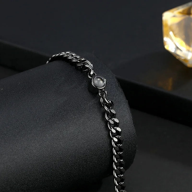 Pulseira de projeção rosé