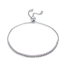 Pulseira Regulável Trendy com Zircônias em Prata Lunnelé™