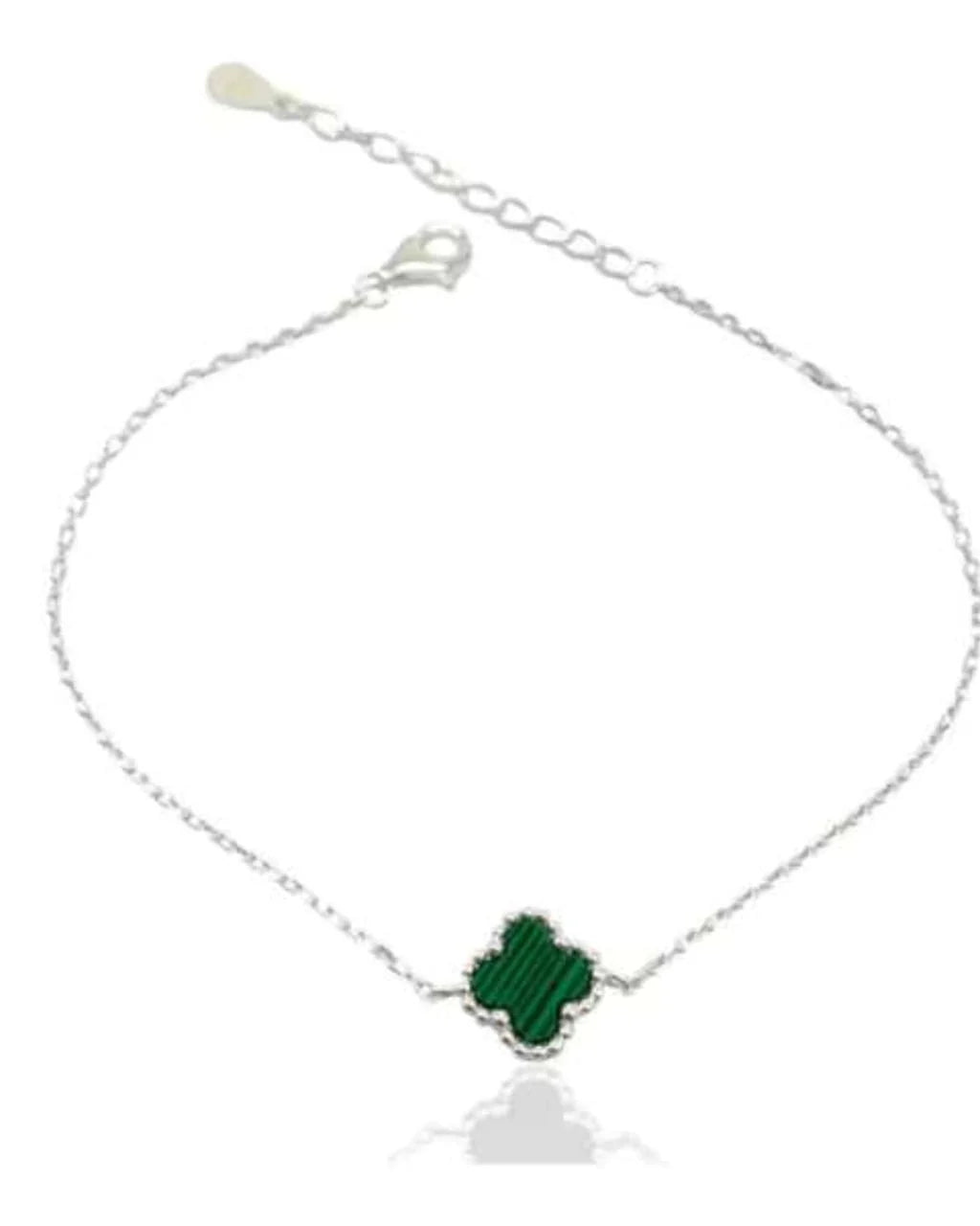 Pulseira Trevo Verde em Prata 925 Lunnelé™ - foto 4