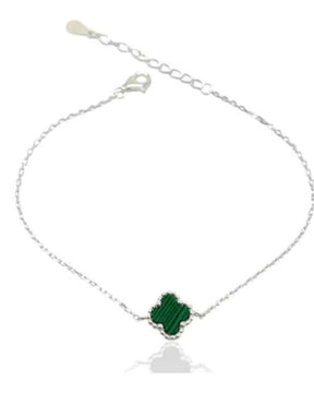 Pulseira Trevo Verde em Prata 925 Lunnelé™ - foto 4
